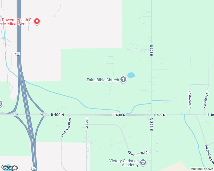 map of restaurants, bars, coffee shops, grocery stores, and more near 408 Meadowbrook Drive in Valparaiso