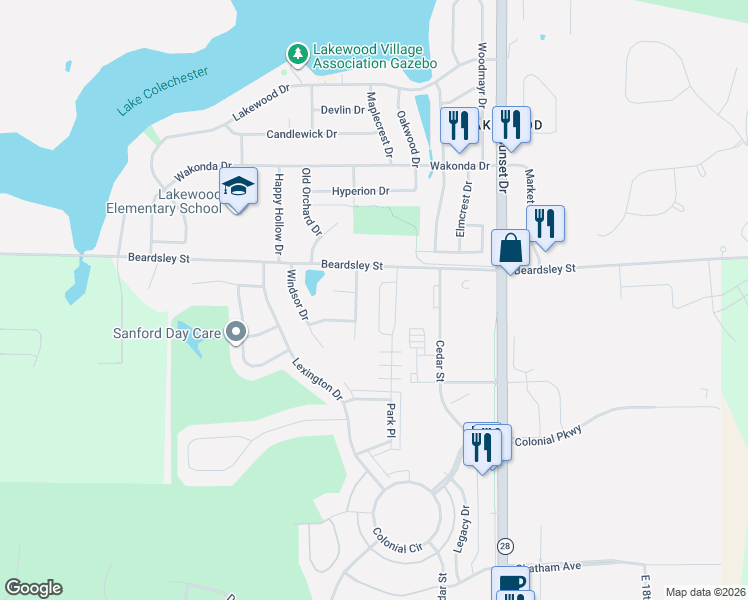 map of restaurants, bars, coffee shops, grocery stores, and more near 2981 Jaden Ln in Norwalk