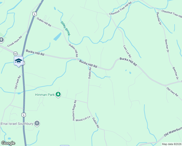 map of restaurants, bars, coffee shops, grocery stores, and more near 518 Dublin Road in Southbury