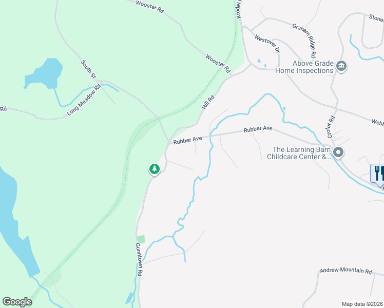 map of restaurants, bars, coffee shops, grocery stores, and more near 1346 Rubber Avenue in Naugatuck
