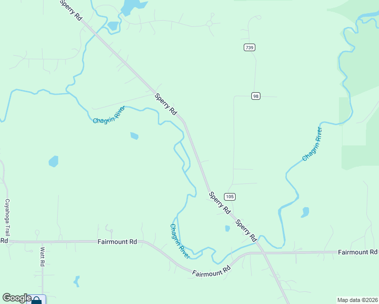 map of restaurants, bars, coffee shops, grocery stores, and more near 13610 Sperry Road in Geauga County