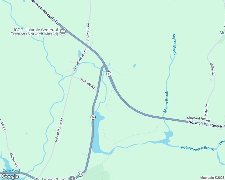 map of restaurants, bars, coffee shops, grocery stores, and more near 180 Connecticut 2 in Preston