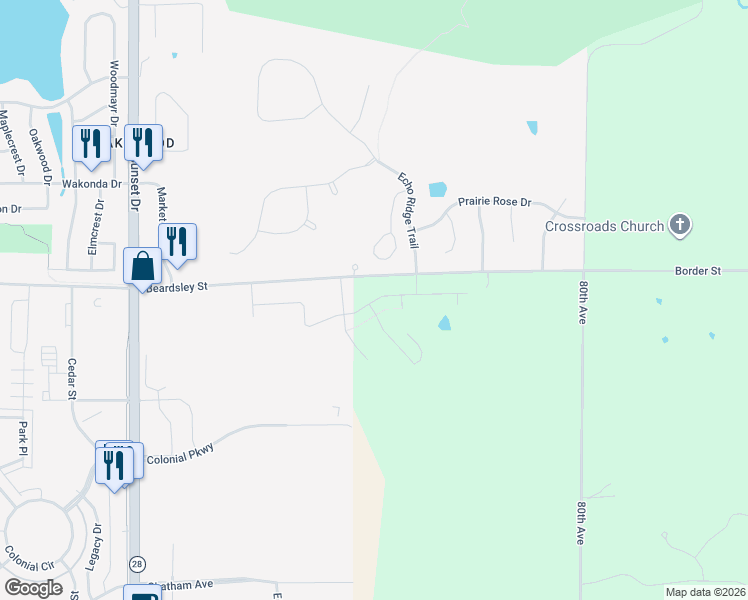 map of restaurants, bars, coffee shops, grocery stores, and more near 9406 Fontana Court in Norwalk