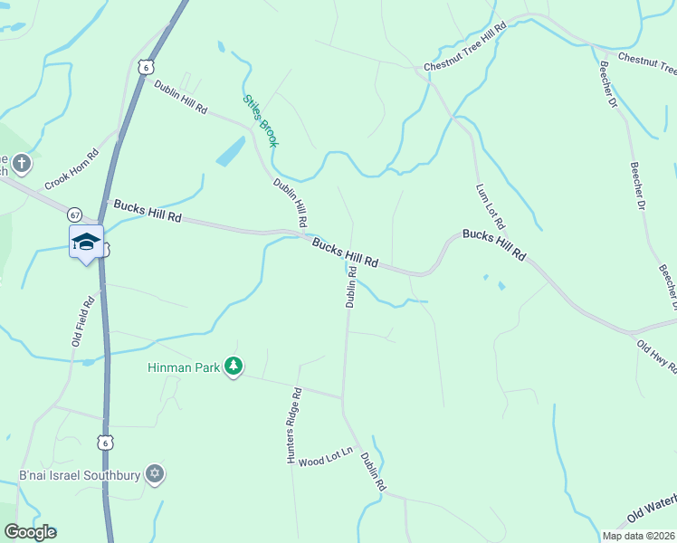 map of restaurants, bars, coffee shops, grocery stores, and more near 518 Dublin Road in Southbury