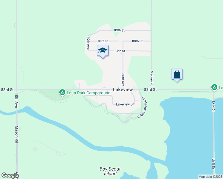 map of restaurants, bars, coffee shops, grocery stores, and more near 3744 83rd Street in Columbus