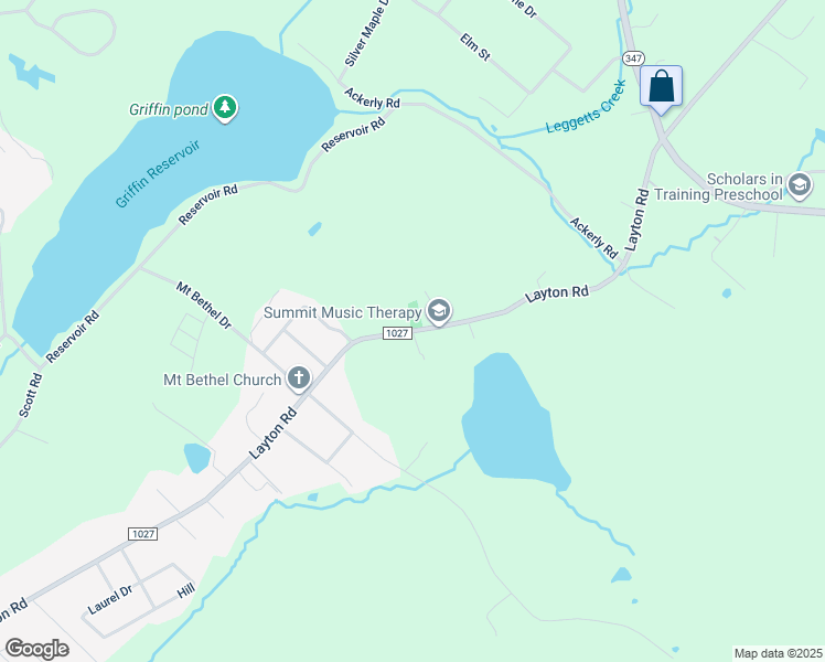 map of restaurants, bars, coffee shops, grocery stores, and more near State Route 1027 in Clarks Summit