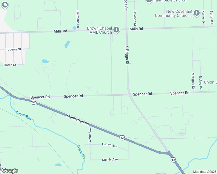 map of restaurants, bars, coffee shops, grocery stores, and more near 1427 Burger Avenue in Joliet