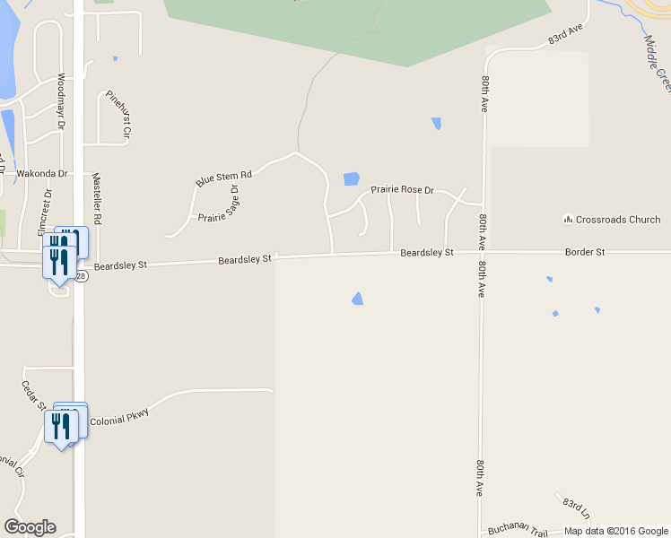 map of restaurants, bars, coffee shops, grocery stores, and more near 7634 Beardsley Street in Norwalk