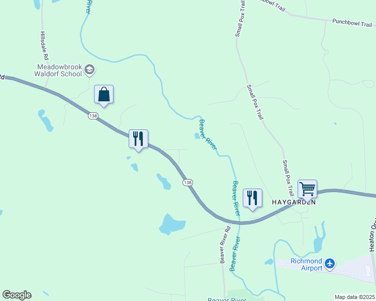 map of restaurants, bars, coffee shops, grocery stores, and more near 358 Kingstown Road in Richmond