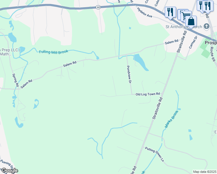 map of restaurants, bars, coffee shops, grocery stores, and more near 5 Woodland Terrace in Prospect