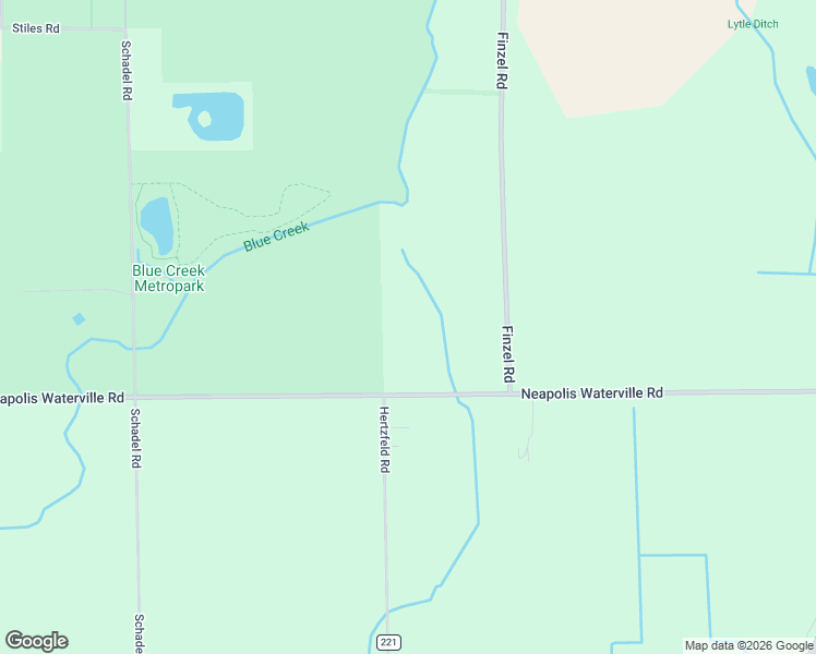 map of restaurants, bars, coffee shops, grocery stores, and more near 10240 Neapolis Waterville Road in Waterville