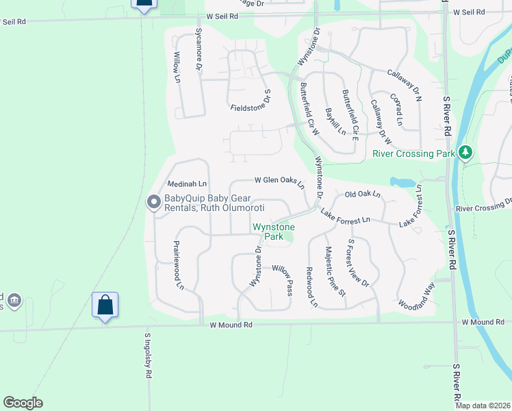 map of restaurants, bars, coffee shops, grocery stores, and more near 25324 Balmoral Drive in Shorewood