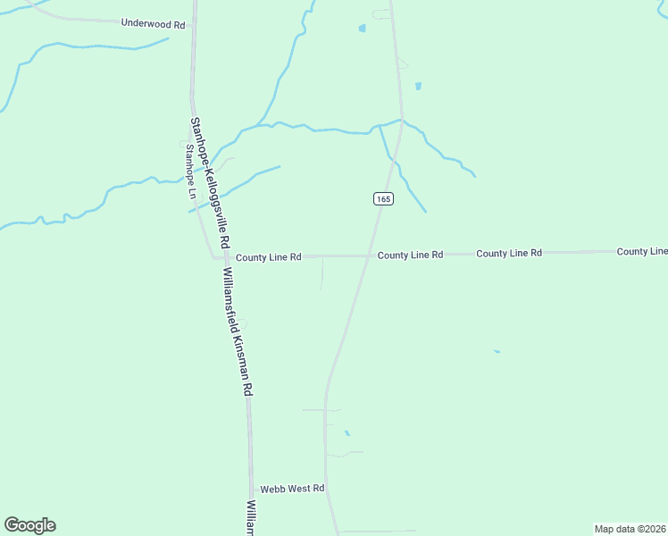 map of restaurants, bars, coffee shops, grocery stores, and more near 6138 County Line Road in Kinsman