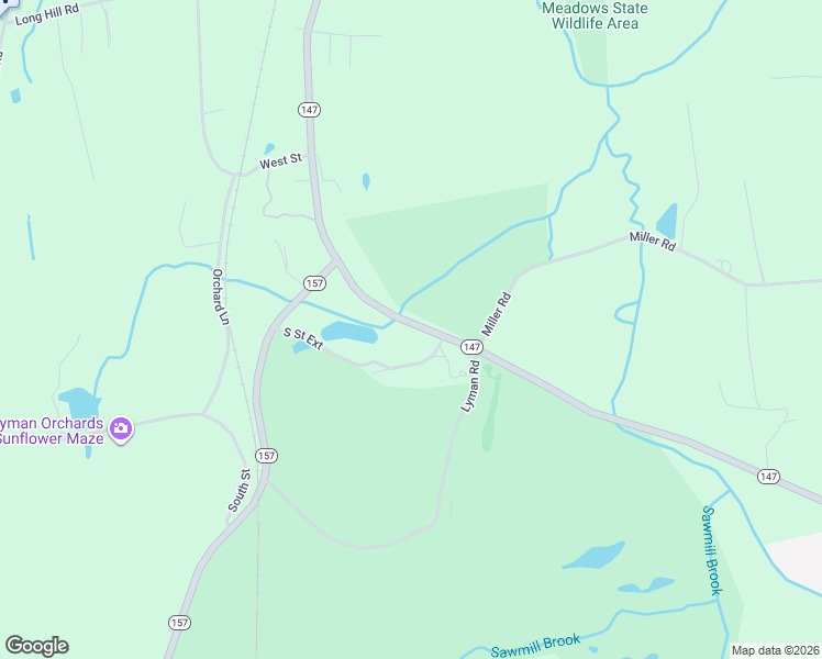 map of restaurants, bars, coffee shops, grocery stores, and more near 102 Main Street in Middlefield