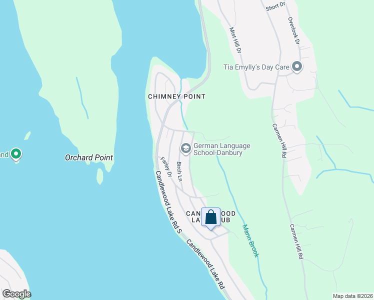 map of restaurants, bars, coffee shops, grocery stores, and more near 9 Brookside Trail in New Milford