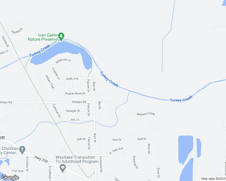 map of restaurants, bars, coffee shops, grocery stores, and more near 7095 Burr Street in Schererville