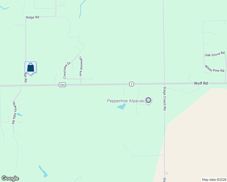 map of restaurants, bars, coffee shops, grocery stores, and more near 10227 Wolf Road in Geneseo