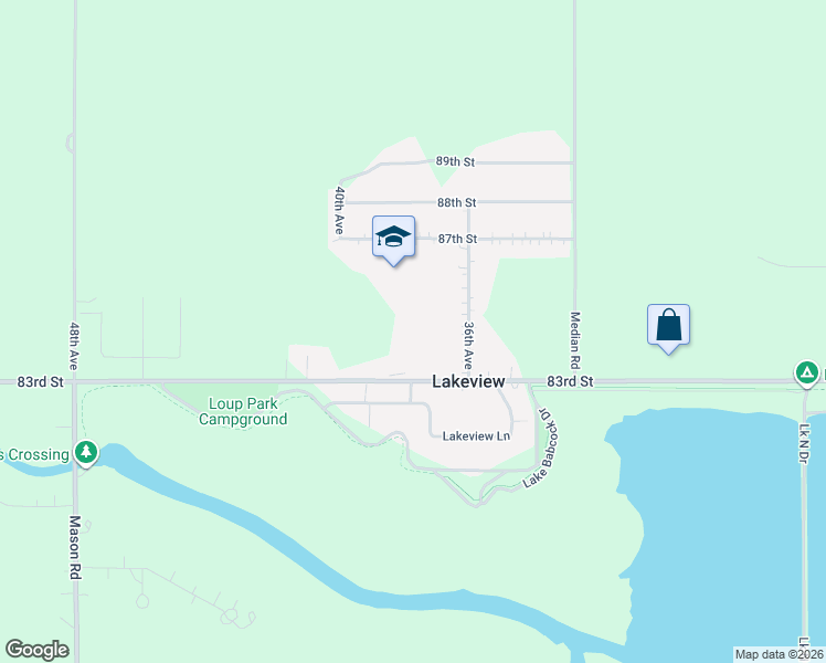 map of restaurants, bars, coffee shops, grocery stores, and more near 3744 83rd Street in Columbus