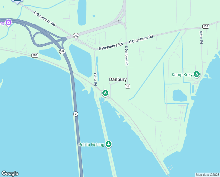map of restaurants, bars, coffee shops, grocery stores, and more near Danbury Station Road in Ottawa County