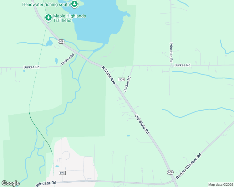 map of restaurants, bars, coffee shops, grocery stores, and more near 13600 Old State Road in Middlefield