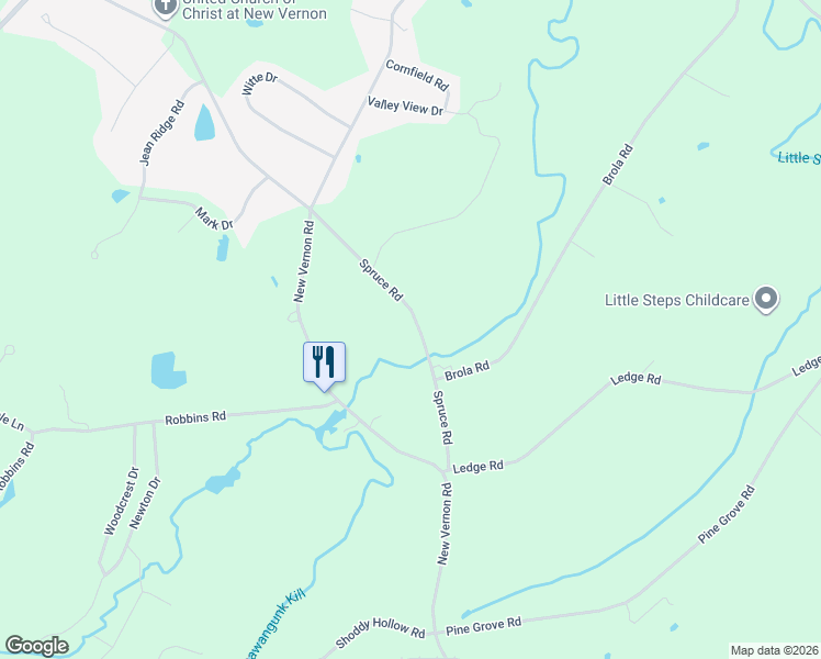 map of restaurants, bars, coffee shops, grocery stores, and more near 59 Spruce Road in Middletown