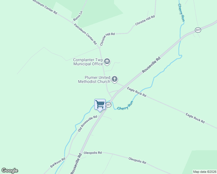 map of restaurants, bars, coffee shops, grocery stores, and more near 140 School House Hill Rd in Oil City