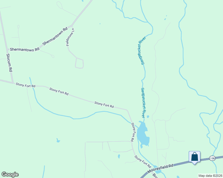 map of restaurants, bars, coffee shops, grocery stores, and more near 307 Stony Fort Road in North Kingstown