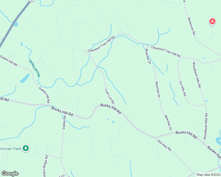 map of restaurants, bars, coffee shops, grocery stores, and more near 120 Lum Lot Road in Southbury