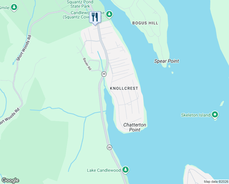 map of restaurants, bars, coffee shops, grocery stores, and more near 3 Windmill Road in New Fairfield