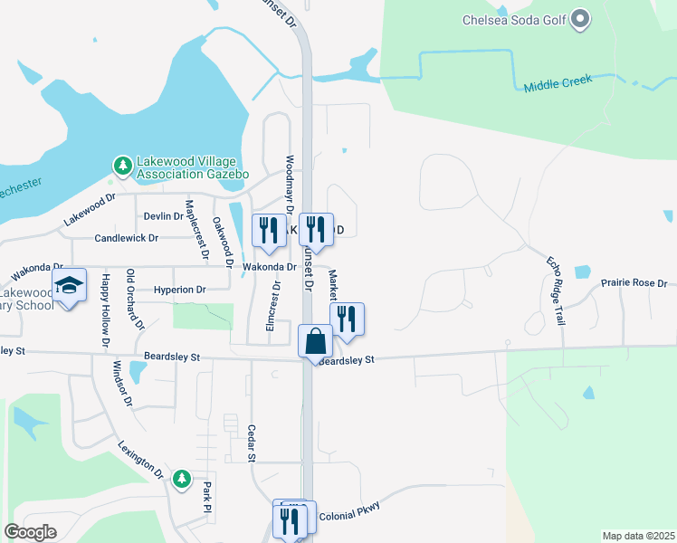 map of restaurants, bars, coffee shops, grocery stores, and more near 588 Pinehurst Drive in Norwalk