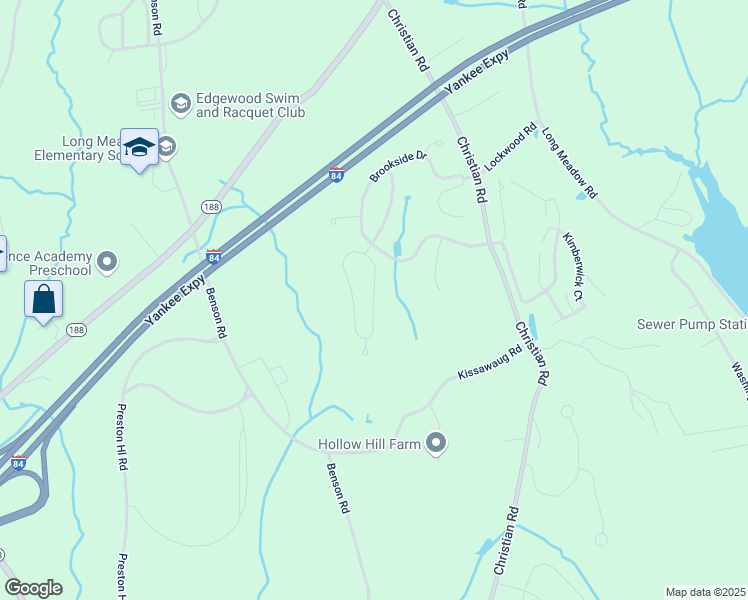 map of restaurants, bars, coffee shops, grocery stores, and more near 17 Independence Circle in Middlebury
