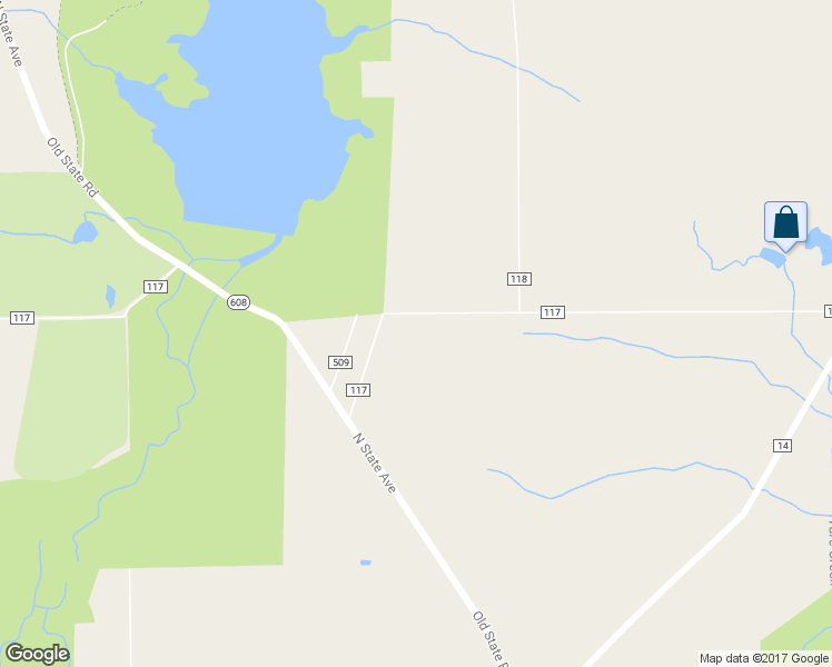 map of restaurants, bars, coffee shops, grocery stores, and more near 15499 Durkee Road in Huntsburg