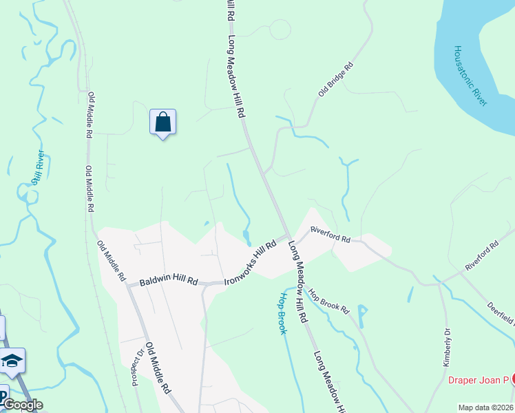 map of restaurants, bars, coffee shops, grocery stores, and more near 154 Long Meadow Hill Road in Brookfield