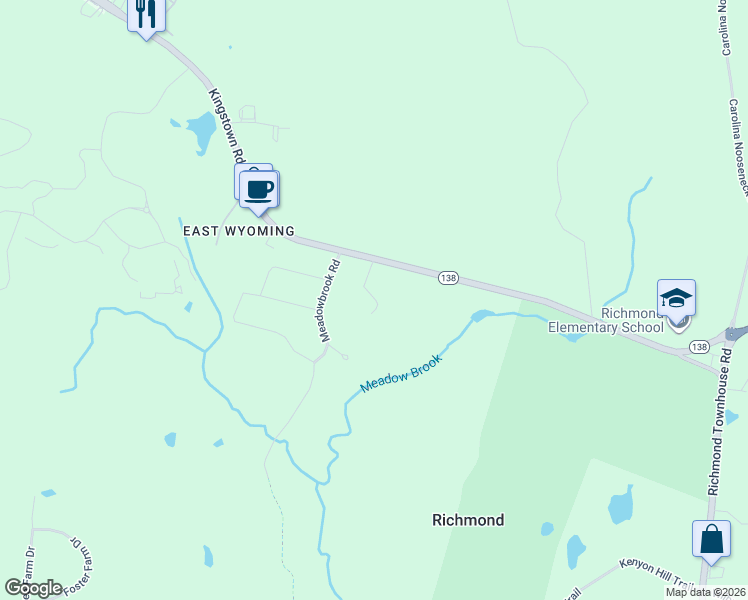 map of restaurants, bars, coffee shops, grocery stores, and more near 122 Kingstown Road in Richmond