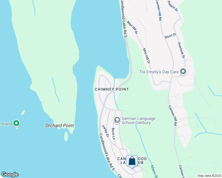 map of restaurants, bars, coffee shops, grocery stores, and more near 6 Chimney Point Road in New Milford
