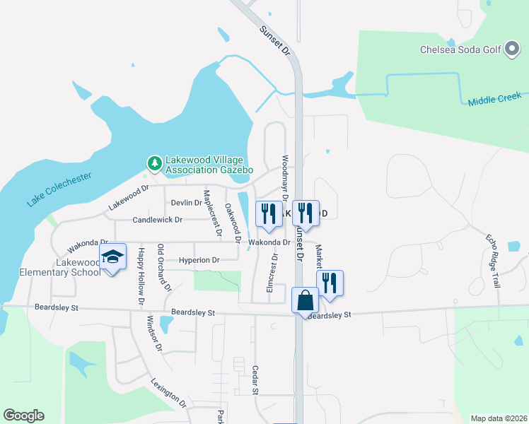 map of restaurants, bars, coffee shops, grocery stores, and more near 9021 Golden Valley Drive in Norwalk