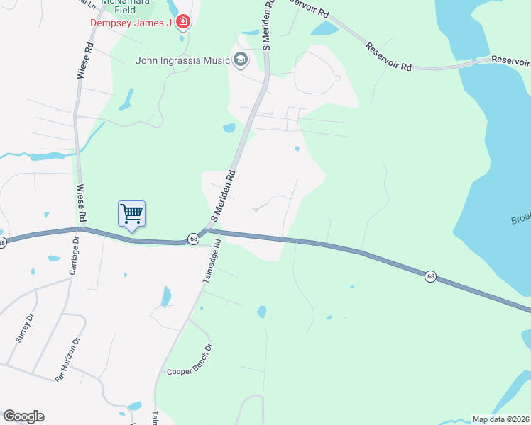 map of restaurants, bars, coffee shops, grocery stores, and more near 5 Edith Court in Cheshire
