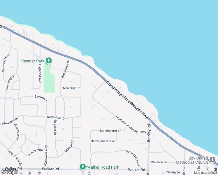 map of restaurants, bars, coffee shops, grocery stores, and more near 31419 Lake Road in Bay Village
