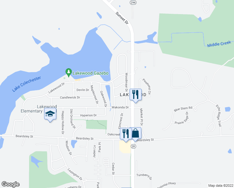 map of restaurants, bars, coffee shops, grocery stores, and more near 9021 Golden Valley Drive in Norwalk