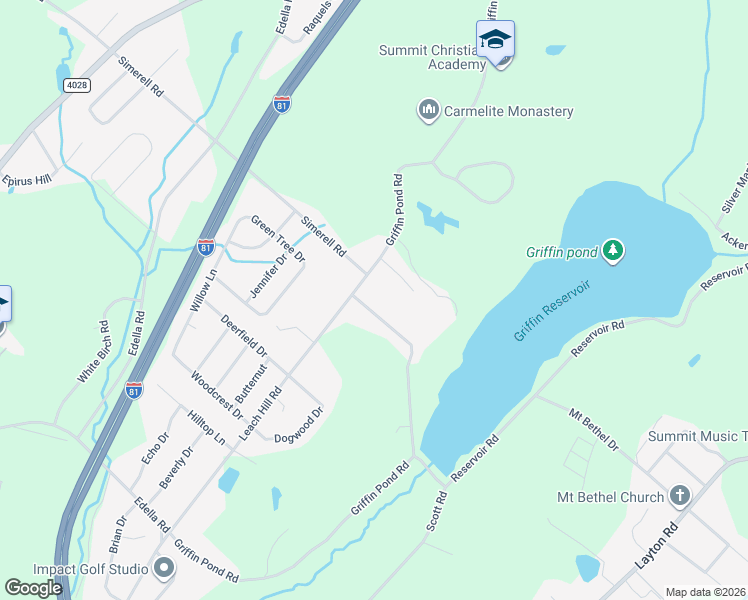 map of restaurants, bars, coffee shops, grocery stores, and more near 414 Griffin Pond Rd in Clarks Summit