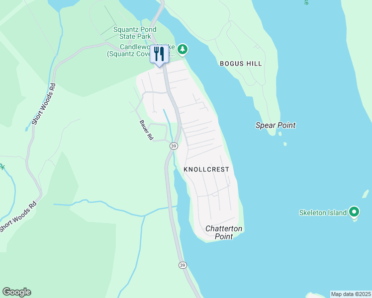 map of restaurants, bars, coffee shops, grocery stores, and more near 57 Knollcrest Road in New Fairfield