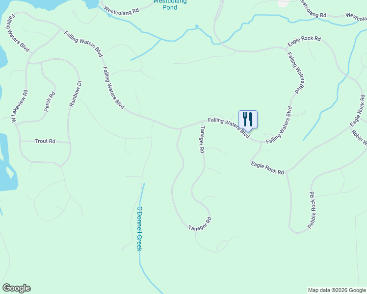 map of restaurants, bars, coffee shops, grocery stores, and more near 561-571 Tanager Road in Lackawaxen