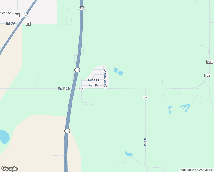 map of restaurants, bars, coffee shops, grocery stores, and more near 12315 Ann Drive in Blair