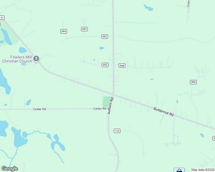 map of restaurants, bars, coffee shops, grocery stores, and more near 11064 Butternut Road in Chesterland