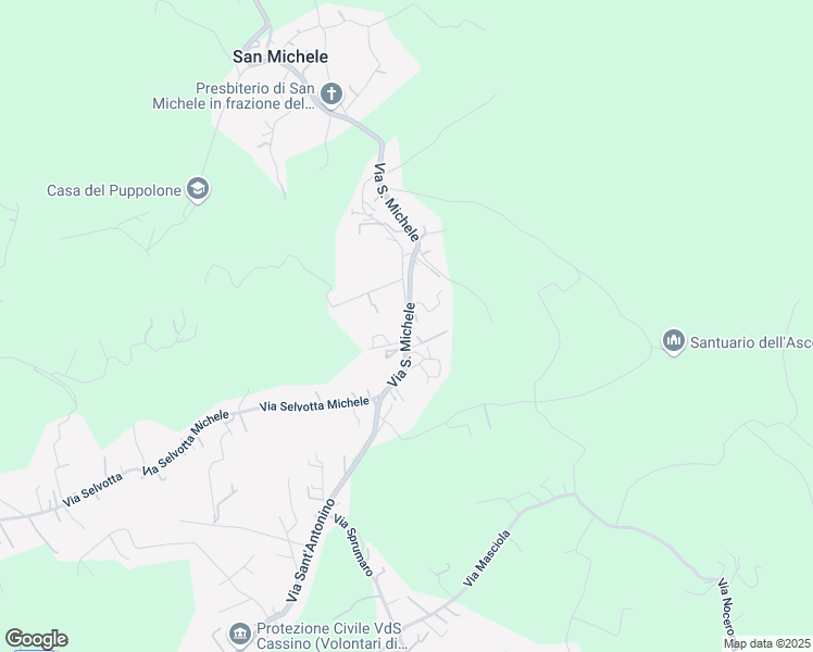 map of restaurants, bars, coffee shops, grocery stores, and more near 3 Via San Michele in San Bartolomeo