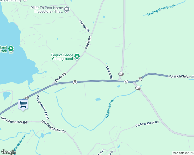 map of restaurants, bars, coffee shops, grocery stores, and more near 675 Norwich-Salem Turnpike in Montville