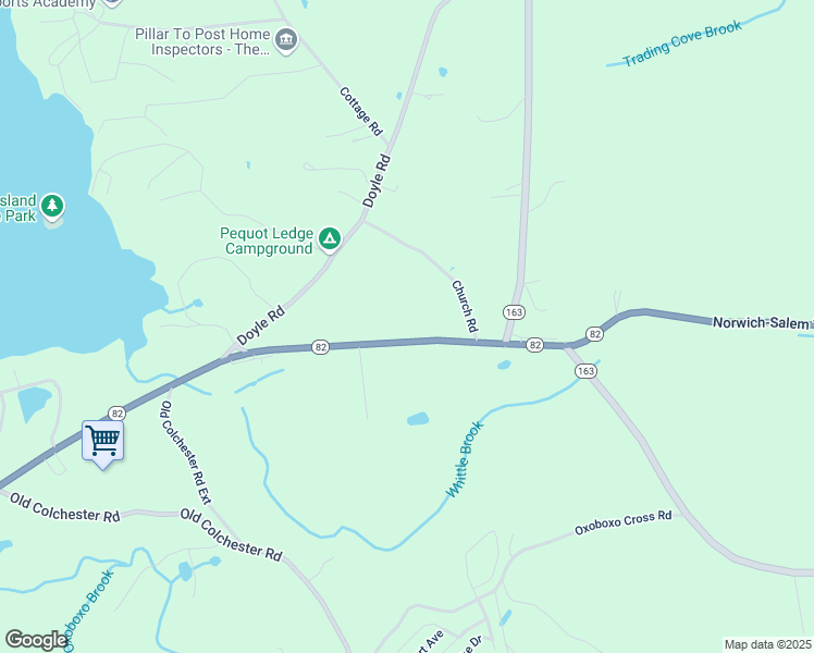 map of restaurants, bars, coffee shops, grocery stores, and more near 675 Norwich-Salem Turnpike in Montville