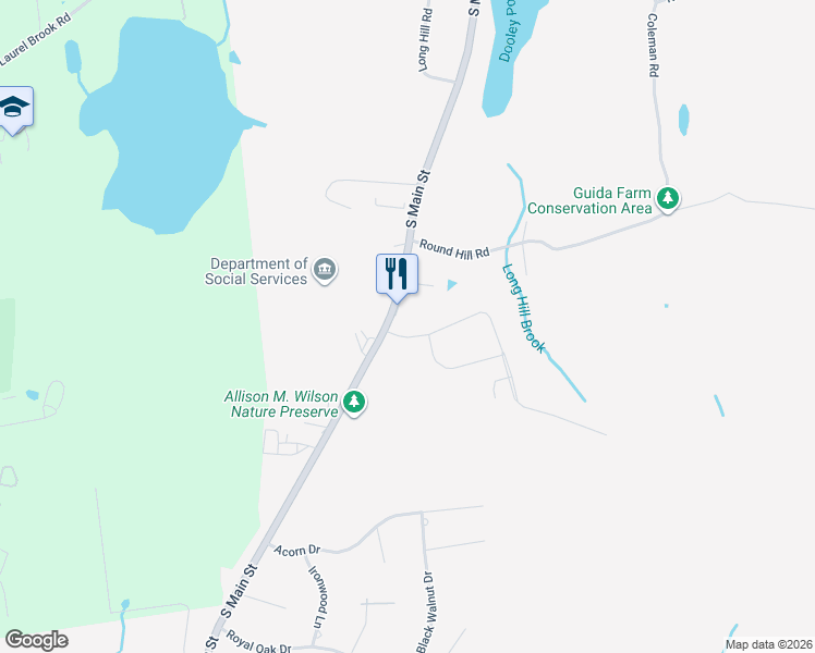 map of restaurants, bars, coffee shops, grocery stores, and more near 9 Talcott Ridge Drive in Middletown