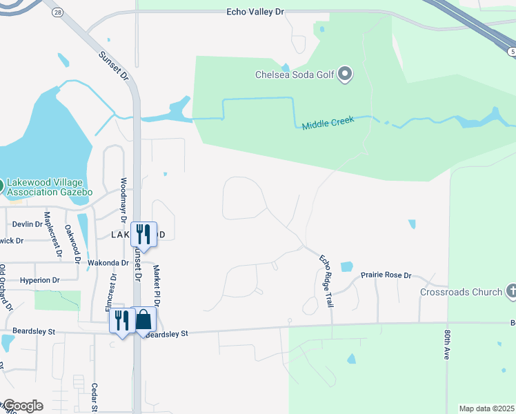 map of restaurants, bars, coffee shops, grocery stores, and more near 3603 Autumn Sage Circle in Norwalk