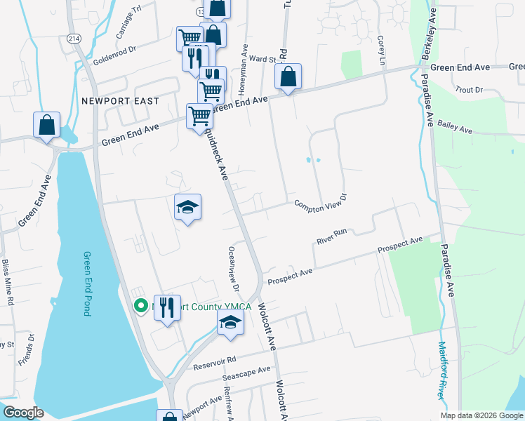 map of restaurants, bars, coffee shops, grocery stores, and more near 212 Morrison Avenue in Middletown